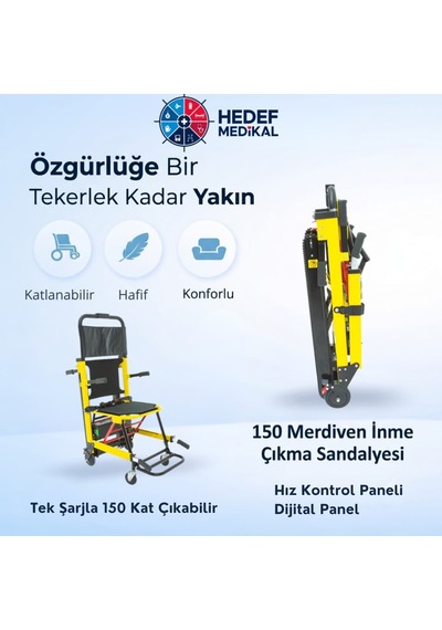 Scuba S150 Elektrikli Merdiven Çıkma Inme Sandalyesi Tse Belgeli Akülü Hasta Taşıma