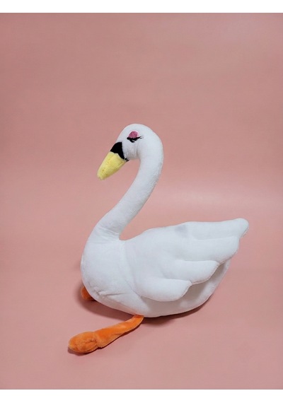 Peluş Kuğu 30 Cm Beyaz