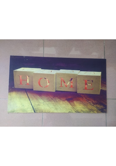 Dijital Baskılı Kapı Önü Daire Paspası Kauçuk Tabanlı 39*69 Cm A7