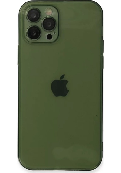 Newface Apple İphone 12 Pro Max Kılıf Fly Lens Silikon - Yeşil