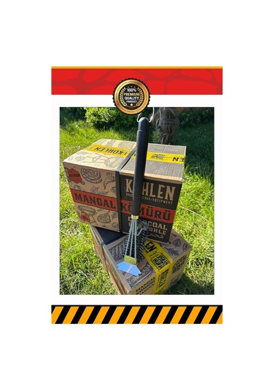 Kohlen Mangal Izgara Barbekü Temizleme Fırçası Kazıyıcı - 41 Cm, Dayanıklı Sap, 360 Temizlik
