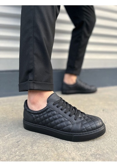 Aymood Jy166 Prestige Bağcıklı Cilt Kapitone Desenli Erkek Günlük Sneaker Ayakkabı Cst - Siyah Aymood Jy166 Prestige Bağcıklı Cilt Kapitone Desenli Erkek Günlük Sneaker Ayakkabı Cst - Siyah
