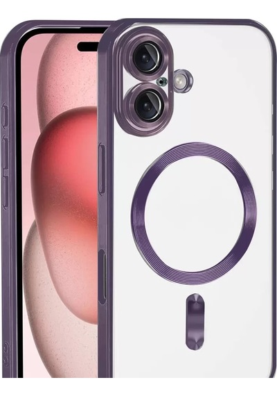 Newface Apple Apple iPhone Uyumlu  17 Kross Magneticsafe Kapak - Mor