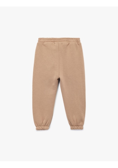 Koton Şardonlu Oversize Balon Form Jogger Eşofman Altı Kahverengi 7wmb40016tk Kahve