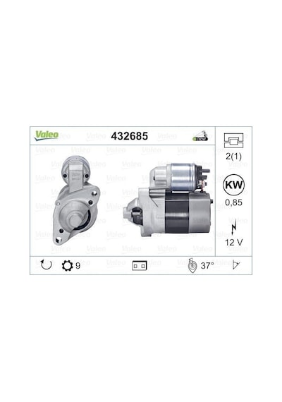 Valeo 12v Mars Motoru 9 Diş 0.7 Kw Renault Clıo/twıngo