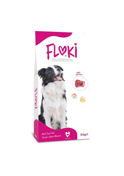 Floki Biftekli Yetişkin Köpek Maması 15 KG
