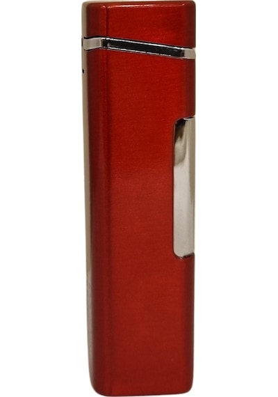 Kırmızı Tek Torch Pürmüz Metal Puro Çakmağı - Tr8037