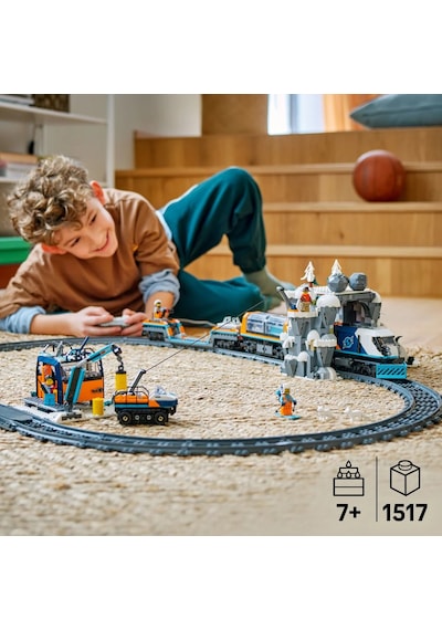 LEGO® City Kaşiflerin Kuzey Kutbu Ekspres Treni 60470 - 7 Yaş ve Üzeri STEM’e İlgi Duyan Çocuklar için Yaratıcı Oyuncak Yapım Seti (1517P)