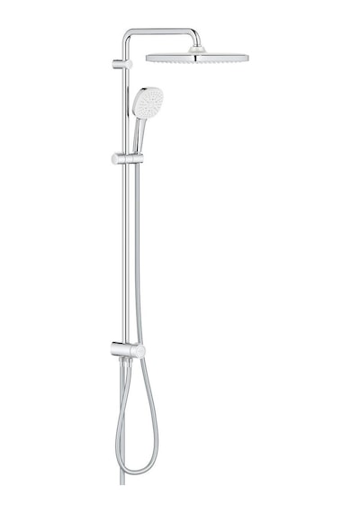 Grohe Tempesta Cosmopolitan System 250 Cube Duvar Bağlantılı, Divertörlü Duş Sistemi - 26694001 Gümüş