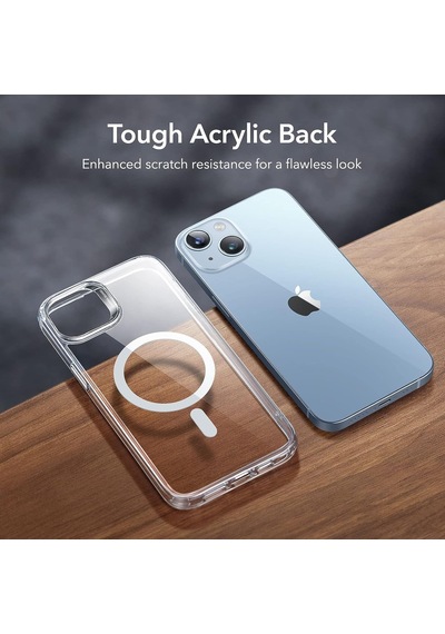 İphone 15 Plus İçin Magsafe Özellikli Çok Şık Şeffaf Kılıf Kablosuz Şarj Özellikli