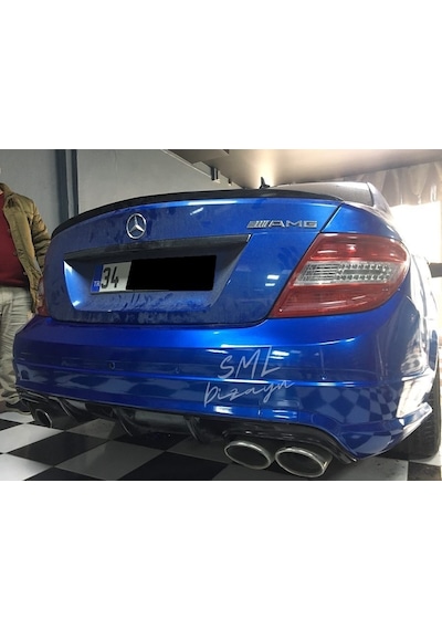 Mercedes W204 C180 Makyajsız Difüzör Plastik Arka Difizör