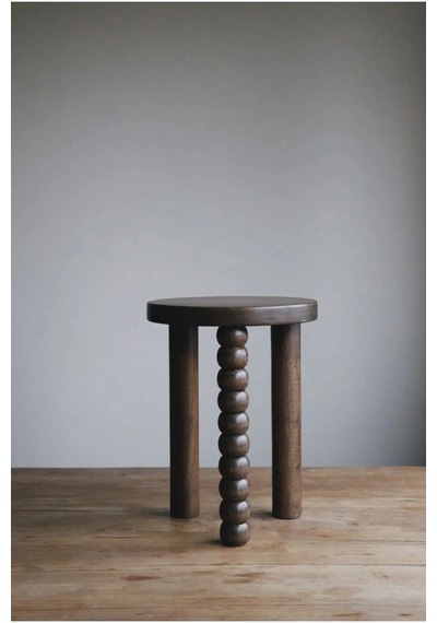 Minimalist Ahşap Mantar Yan Sehpa Modern Tekli Fiskos / Çiçeklik