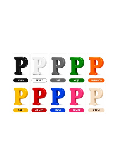 Dekoratif -p- Harfi 20 Cm Q-1306