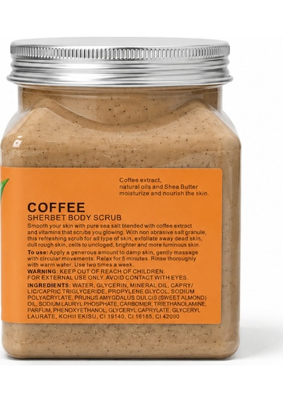 Purivo Coffee Sherbet Body Scrub 500 ML
