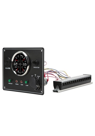 Sealux Marine 4/1 Göstergeli Alarmlı Anahtarlı Switch Panel Seti