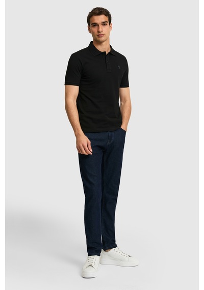 U.s. Polo Assn. Erkek Siyah Tişört Basic 50322347-vr046