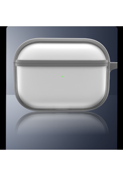 Apple Uyumlu AirPods Pro 3 Kılıf Benks Mist Protective Sert Pürüzsüz Kılıf Gri Gri