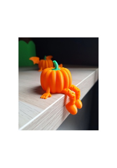 Oturan Bal Kabağı Oturan Pumpkin Dekoratif Halloween Cadılar Bayramı Dekor Aksesuar Turuncu - 873394015