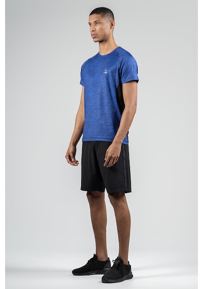 Maraton Regular Erkek Bisiklet Yaka Saks T-shirt Saks Mavi