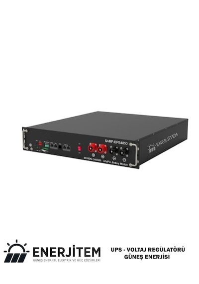 Enerjitem 51.2v 50ah Lifepo4 Batarya,2560 Wh,rack Metal