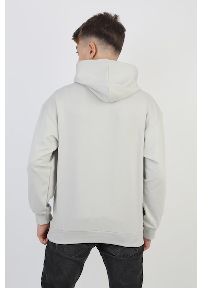 Kapüşonlu Kanguru Cepli 2 İplik Mevsimlik Erkek Çocuk Sweatshirt-90920 Gri