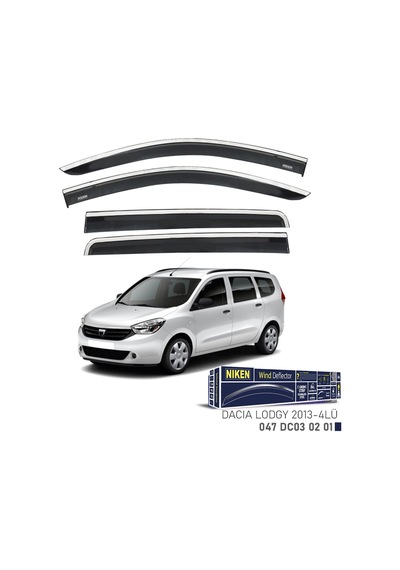 Niken Dacia Lodgy Cam Rüzgarlığı Kromlu 4&apos Lü 2013+ Sonrası