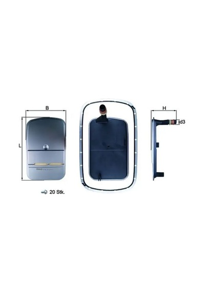 Bmw X5 3.0d Sanziman Filtresi 2001-2003 Mahle Hx159kıt