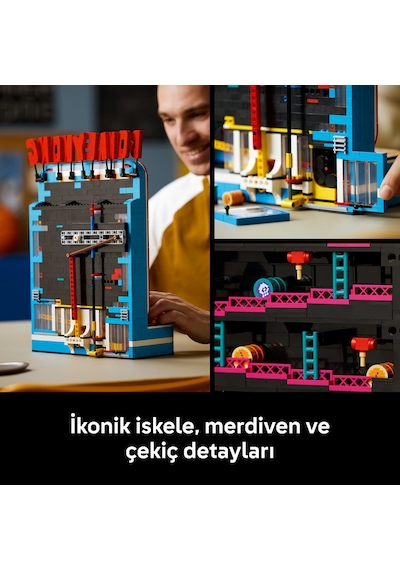 LEGO® Donkey Kong™ Video Oyunu 72051 - Yetişkinler için Karakterler İçeren Dekoratif Yaratıcı Model Yapım Seti (1367 Parça)