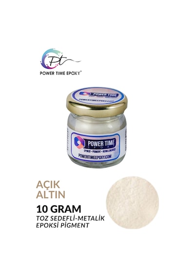 Sedefli Metalik Toz Pigment Boya / Açık Altın/ Epoksi Için