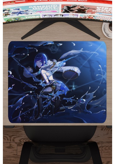 Yelan Genshin Impact Anime Gacha V4 - 48x40 Xl Gaming Mouse Pad Fare Altlığı