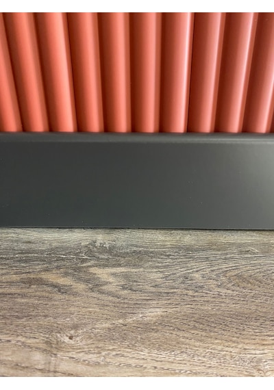 10 Cm Düz Antrasit Pvc Kaplama Parke Süpürgelik