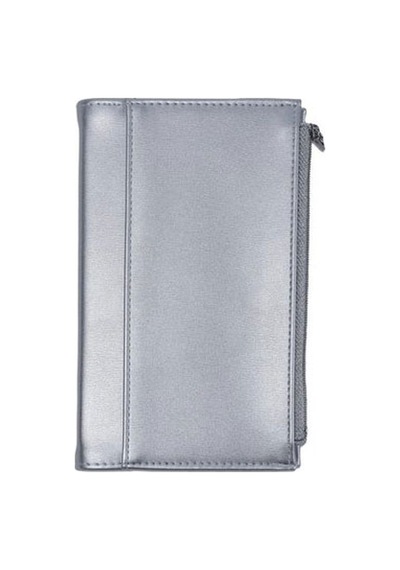 Victoria's Journals Zipco 9.6x16.6 96 Yaprak Çizgili Defter Gümüş 7181 Gri