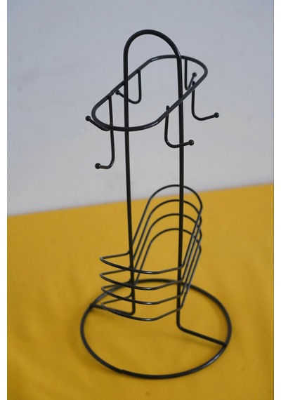 Askılı Uzun Fincan Standı, Fincan Askılığı, Fincan Takımı Standı Çok Renkli