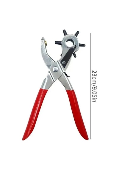 Kemer Delme Makinası Pratik 6 Başlıklı Kemer Delme Aleti Metal Kemer Delme Aparatı