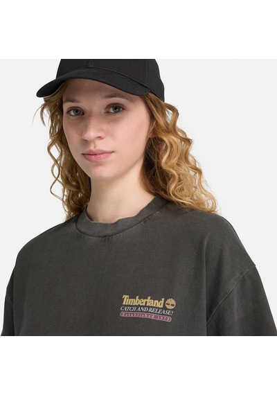 Timberland Fly Fishing Graphic Erkek Siyah T-shirt Tb0a5n7z0011 2800282