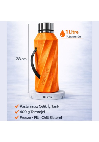 Mottopi Soğutucu Saplı Termos 1 L Cooling Bottle Dondur Doldur Soğut, Buzsuz Soğuk Su Termosu, Soğutucu Şişe, Taşınabilir Sıvı Soğutucu Mor Mottopi Soğutucu Saplı Termos 1 L Cooling Bottle Dondur Doldur Soğut, Buzsuz Soğuk Su Termosu, Soğutucu Şişe, Taşınabilir Sıvı Soğutucu Mor