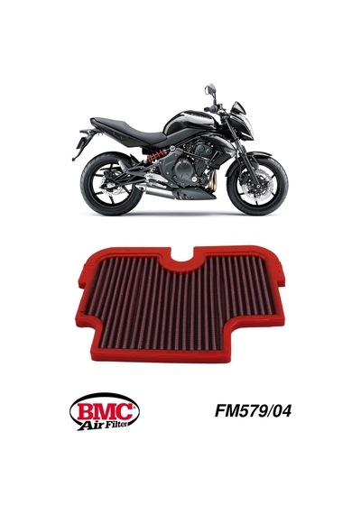 Bmc Fm579/04 Kawasaki Er-6 / Ninja 650 R 2009-2011, Er-4 / Ninja 400 R 2011-2013 Kutu İçi Performans Hava Filtresi