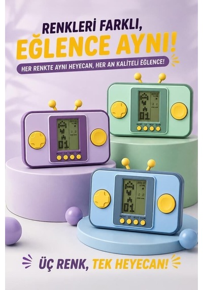 Premium Arkadaş Taşınabilir Zaman Gc-010 Yeşil El Atarisi Tetris Gameboy