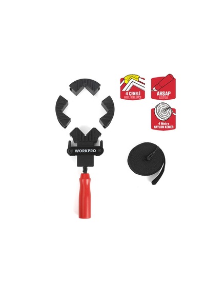 Workpro Wp232044 4m Ayarlanabilir Bant Tipi Dört Köşeli Profesyo
