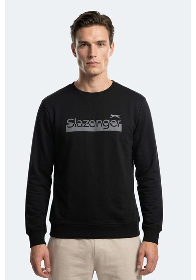 Slazenger Garage Erkek Siyah Sweatshırt