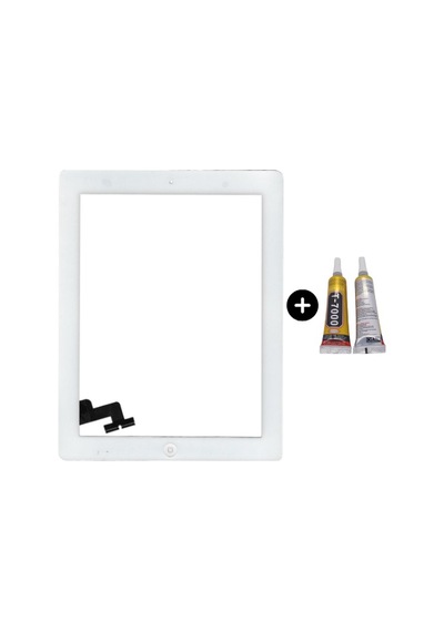 Apple Uyumlu iPad  2.nesil A1395-a1396-1397 Servis Home Tuşlu Dokunmatik Beyaz + B7000