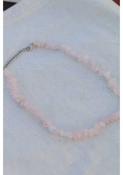 Pembe Kuvars Spiritüel Doğal  Taşı Tam Döngü Kolye Diğer