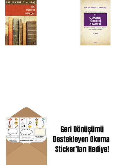 Eski Türkiye Türkçesi + Osmanlı Türkçesi Grameri 3 + Okuma Sticker'ları