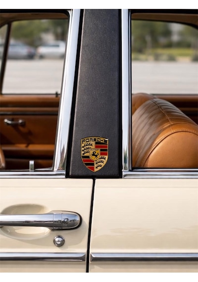 Porsche Damla Sticker Etiket Kabartmalı 3dsilikon Direk Arma Porsche Etiketçilere Özel 2adet 3,5x3cm Çok Renkli