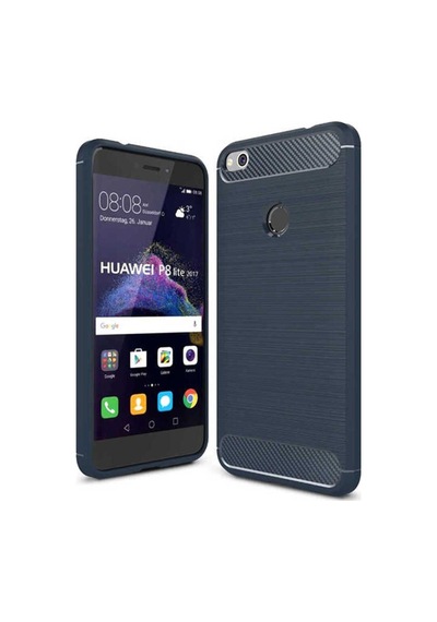 Huawei P9 Lite 2017 Kılıf Zore Room Silikon Kapak Lacivert