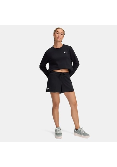 Under Armour Ua Rival Terry Short Kadın Siyah Şort 1389657 Siyah