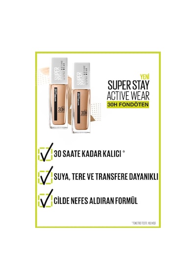 Maybelline New York Super Stay Active Wear 30H Fondöten 40 Fawn