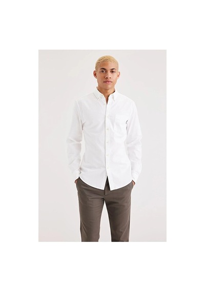 Dockers T3 Oxford Slım Lucent Whıte Erkek Yeşil Gömlek - A8816
