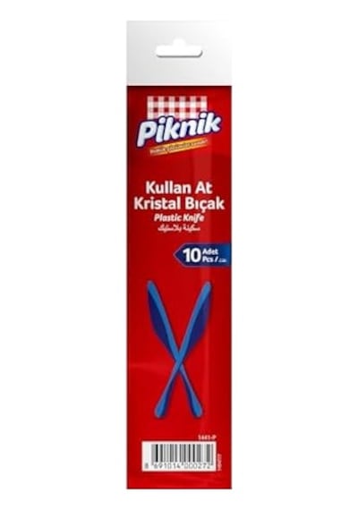 Piknik Kullan-at Kristal Bıçak 10&apos Lu Renk&apos Li 1441 Açık