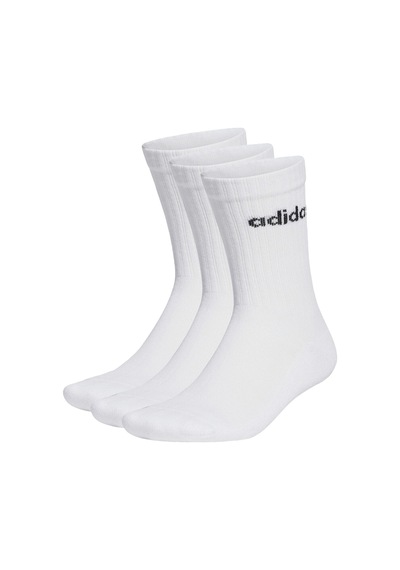 Adidas Linear Crew Yastıklamalı Çorap - 3 Çift Çok Renkli